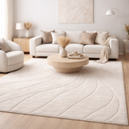 Carved - Tapis doux et élégant C4 Blanc