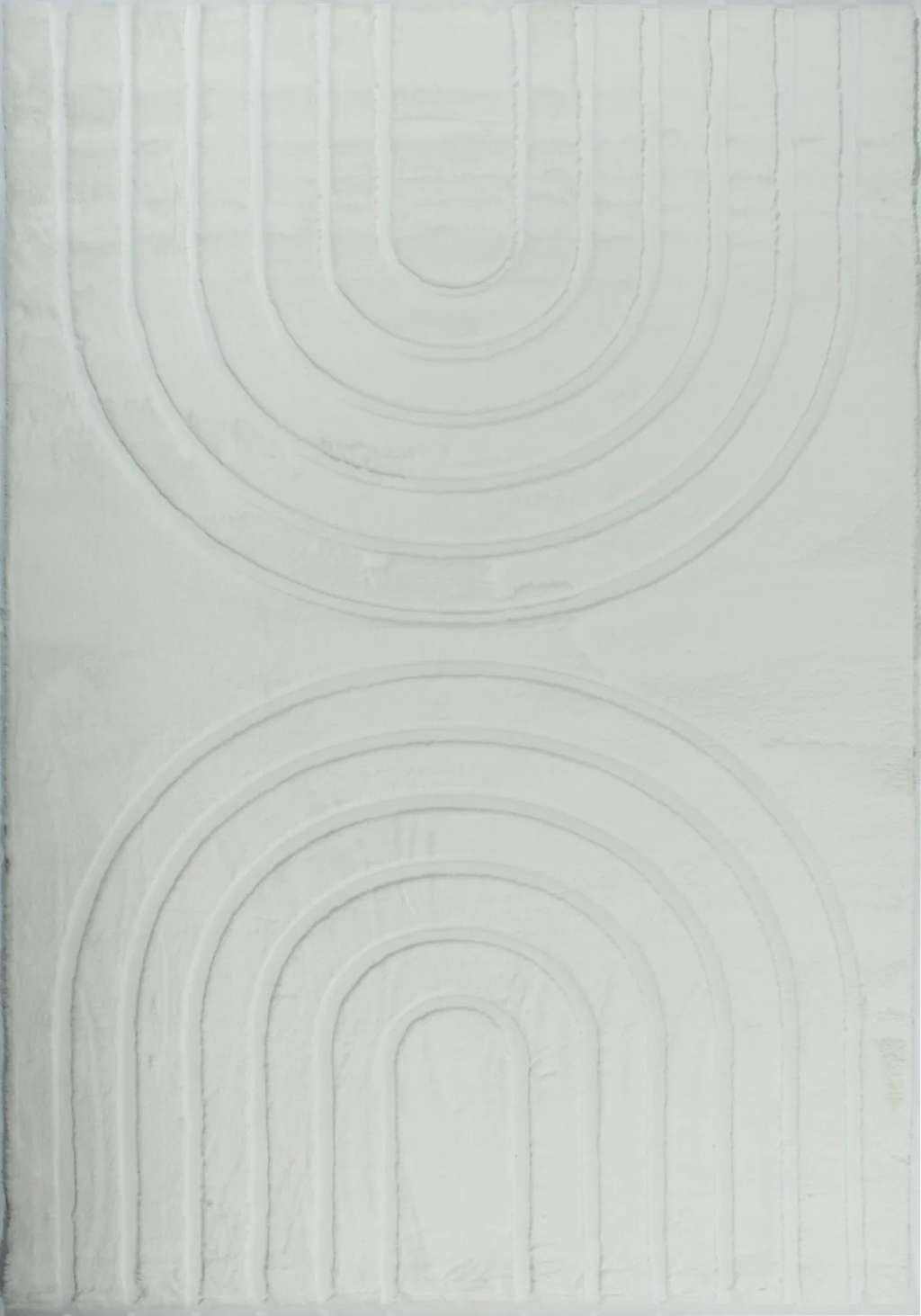 Carved - Tapis doux et élégant C1 Blanc