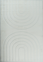Carved - Tapis doux et élégant C1 Blanc