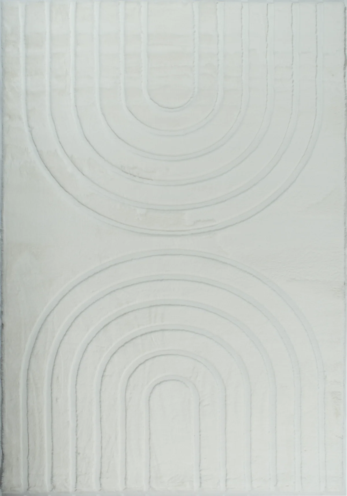Carved - Tapis doux et élégant C1 Blanc