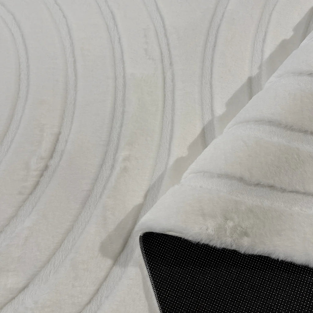 Carved - Tapis doux et élégant C1 Blanc