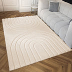 Carved - Tapis doux et élégant C1 Beige