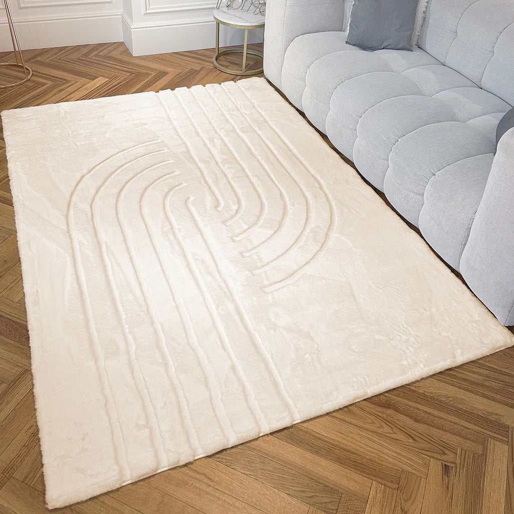 Carved - Tapis doux et élégant C2 Beige