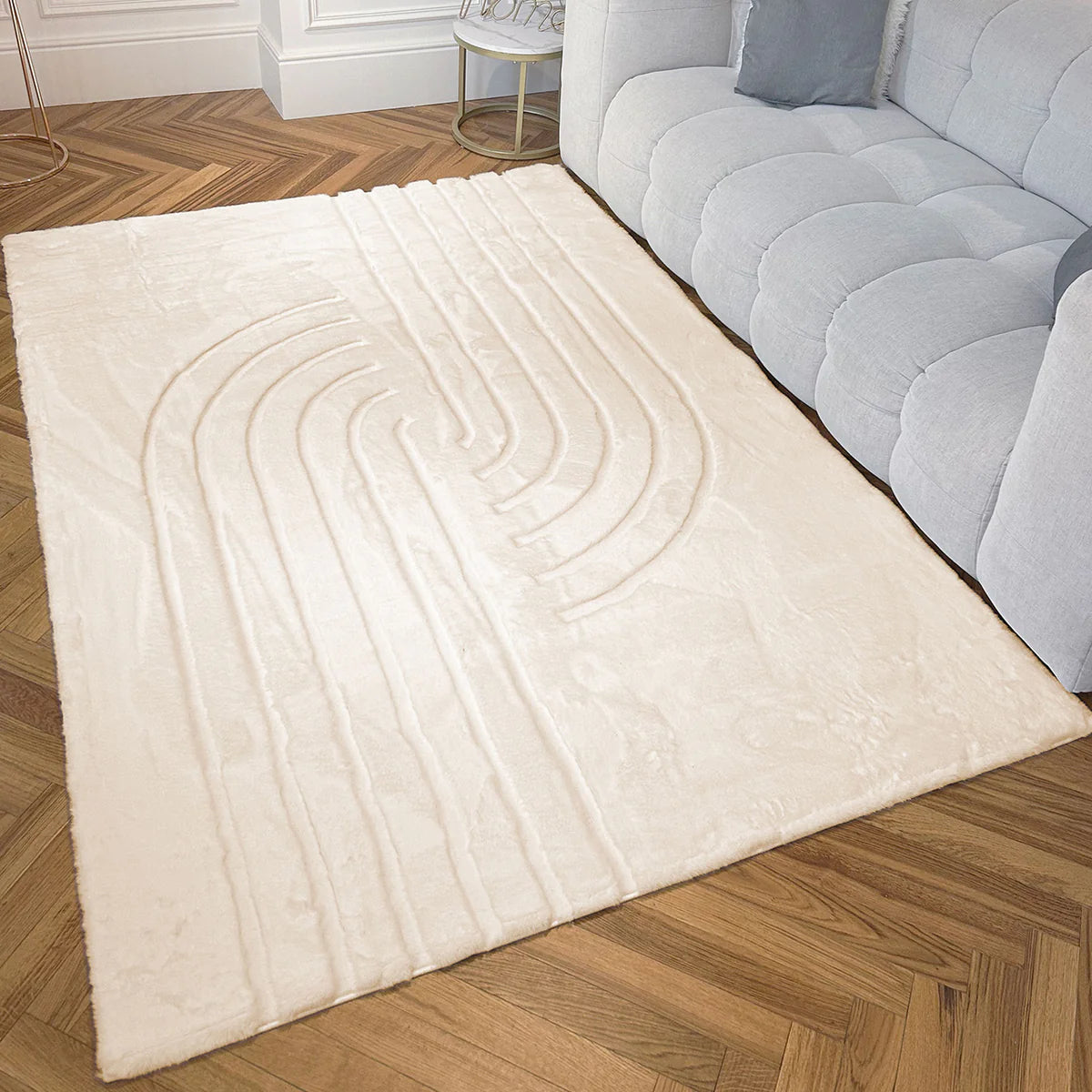 Carved - Tapis doux et élégant C2 Beige