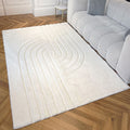 Carved - Tapis doux et élégant C2 Blanc