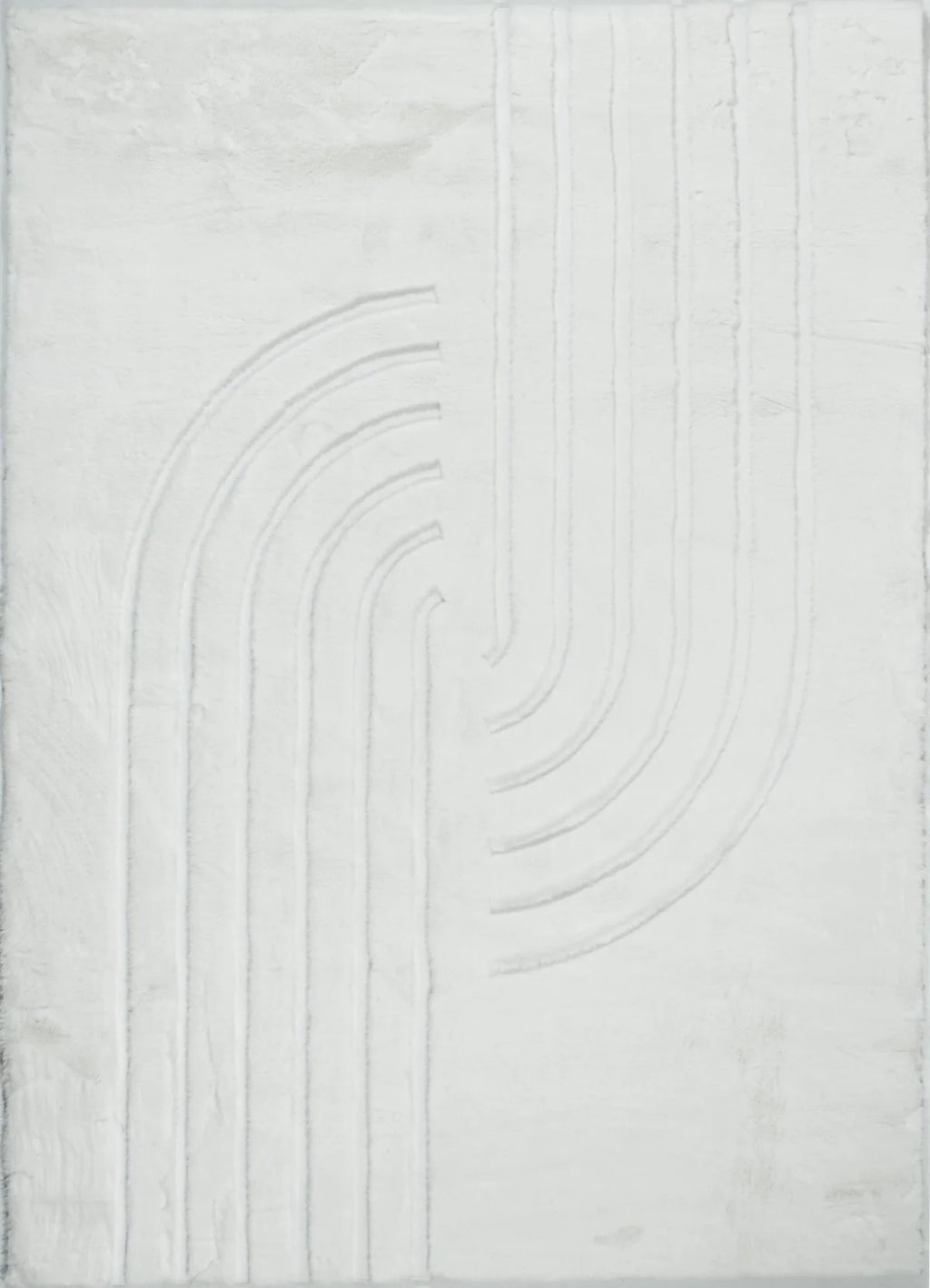 Carved - Tapis doux et élégant C2 Blanc