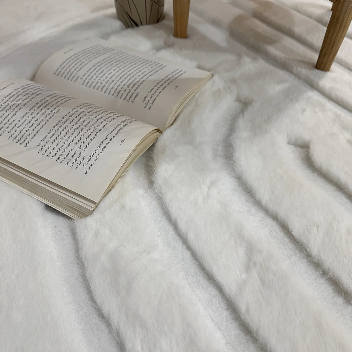 Carved - Tapis doux et élégant C2 Blanc