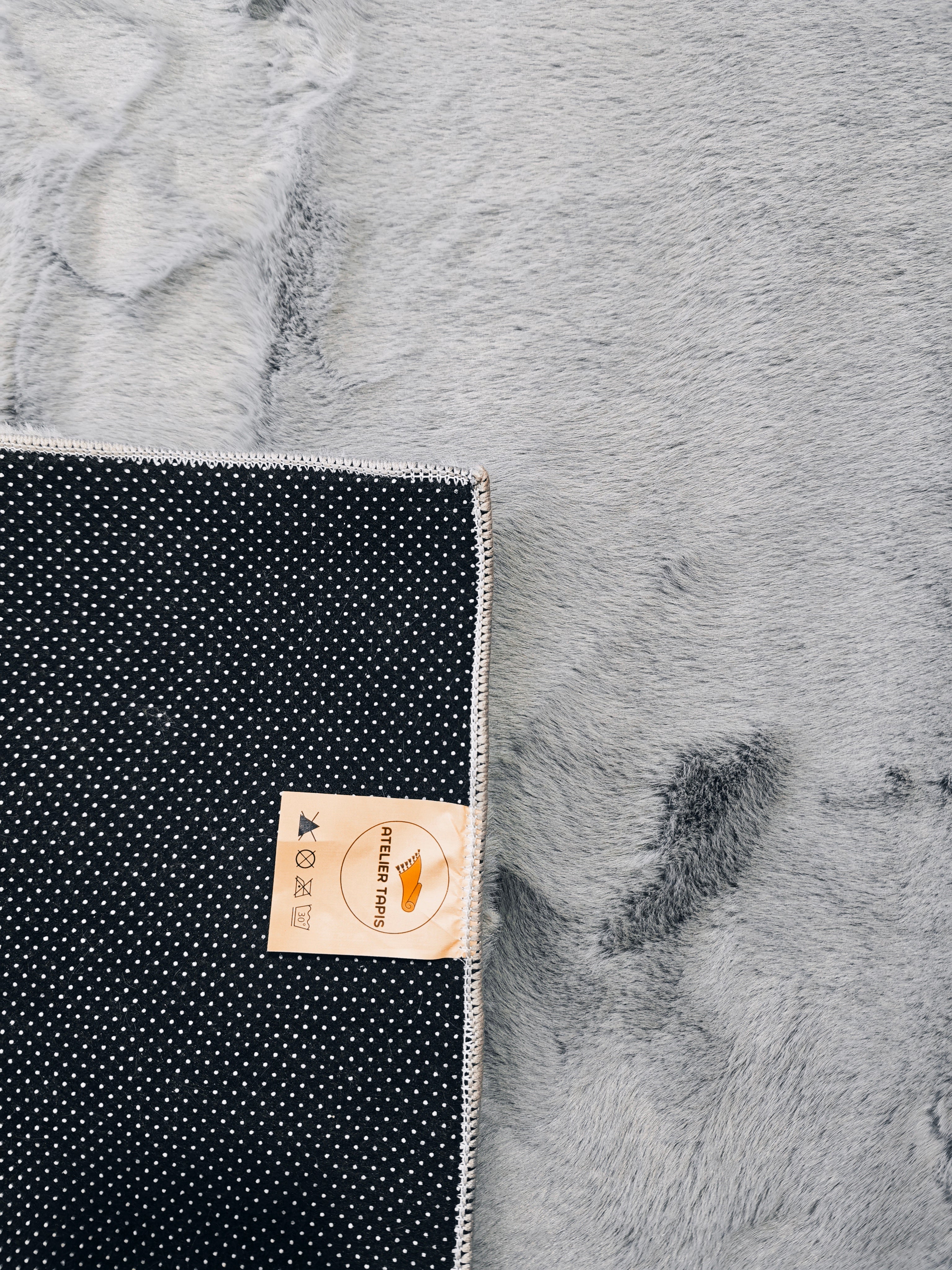 Extra doux - Tapis doux uni GRIS E2