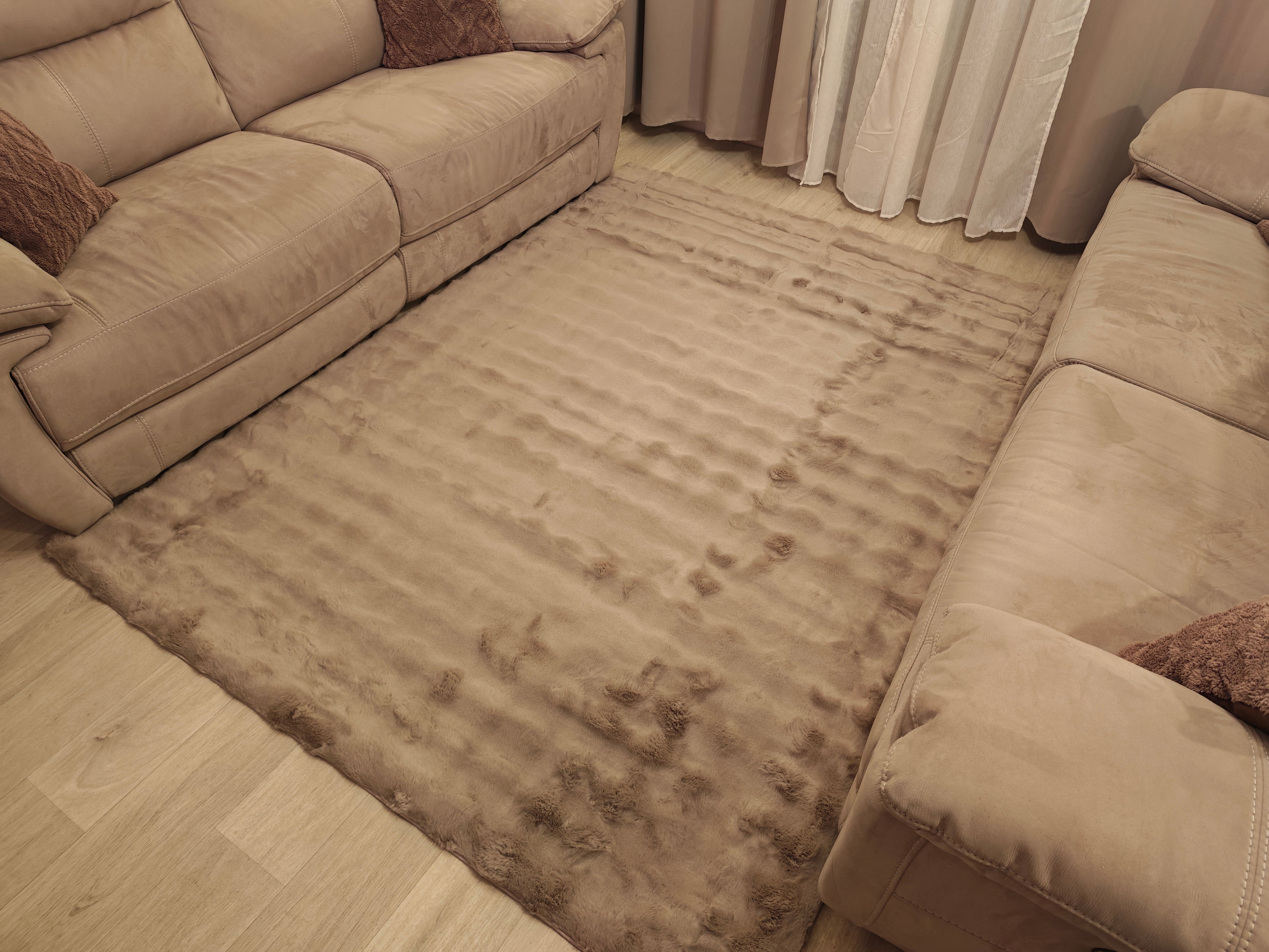 Bubble - tapis doux taupe