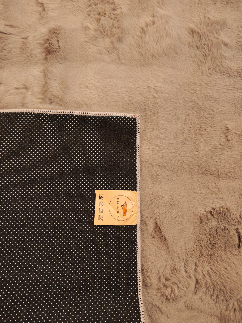 Bubble - tapis doux taupe