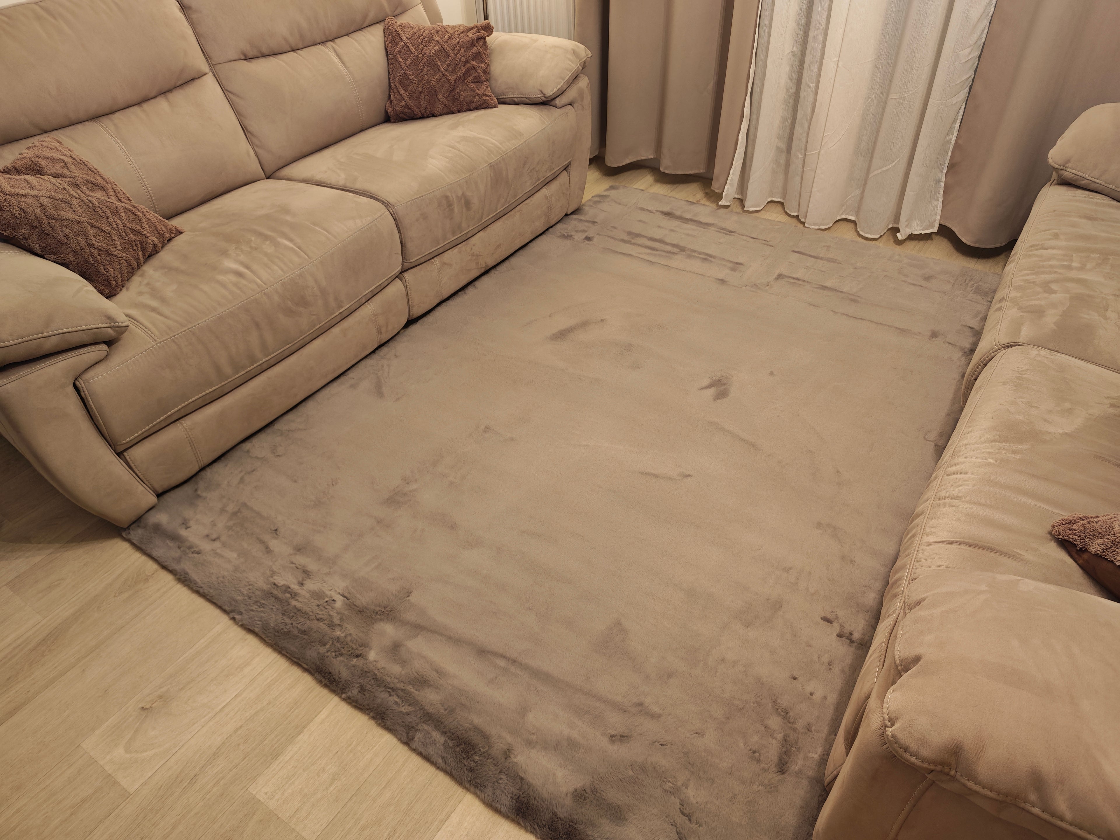 Extra doux - Tapis doux uni GRIS E2