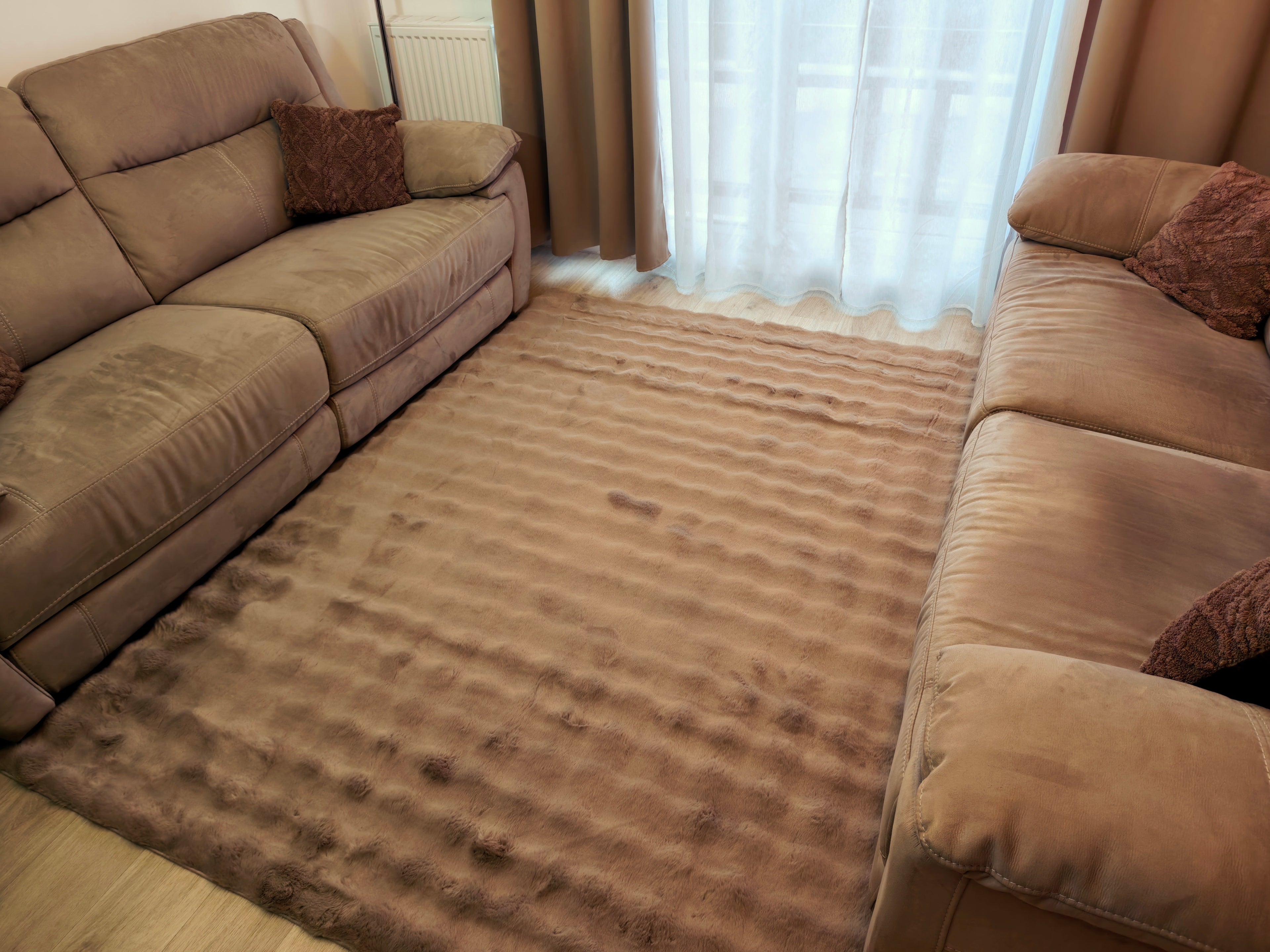 Bubble - tapis doux taupe