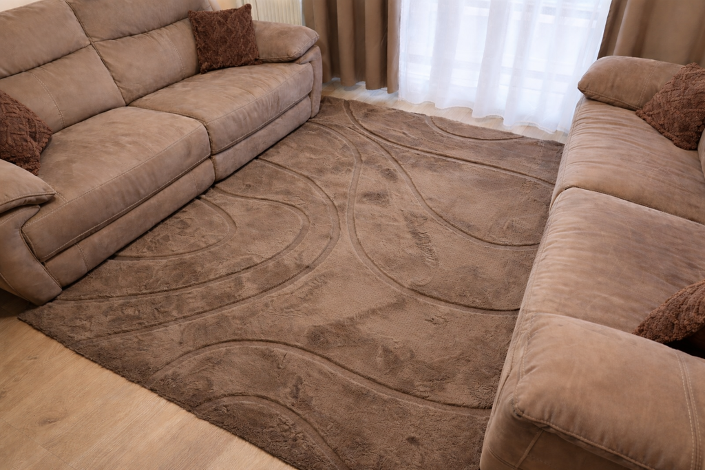 Carved - Tapis doux et élégant C4 Taupe