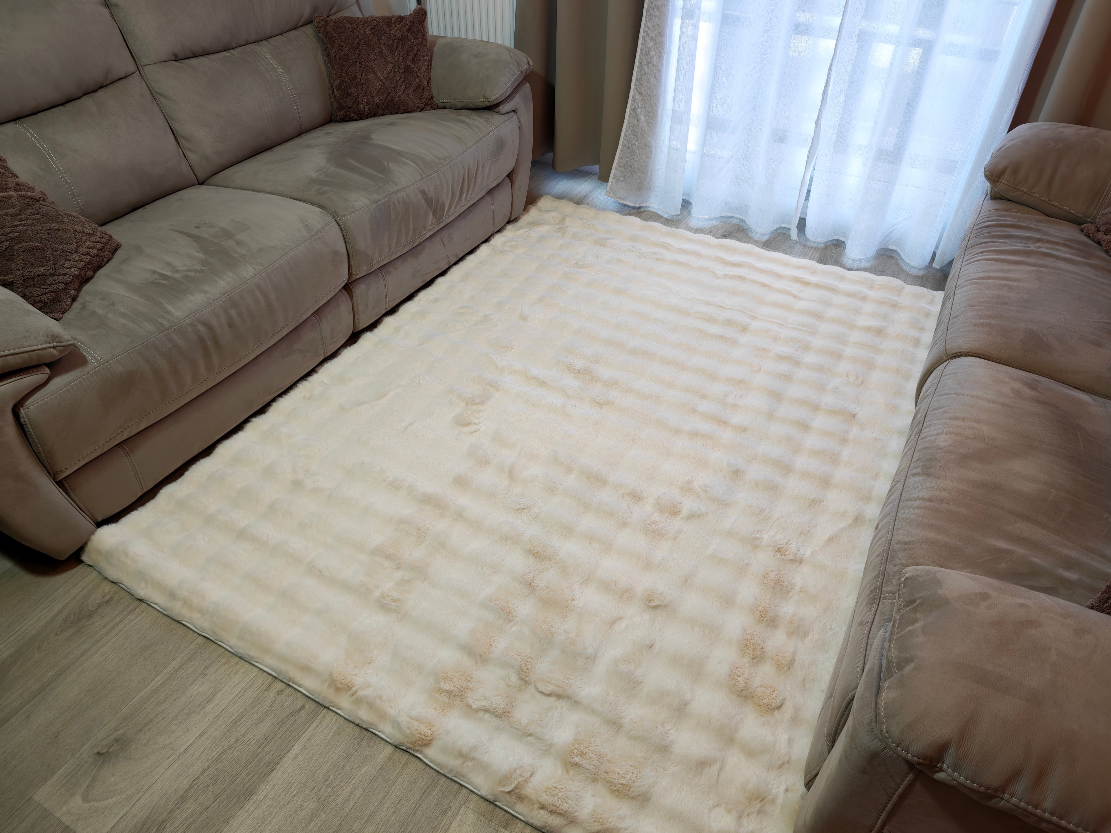 Bubble - Tapis doux beige