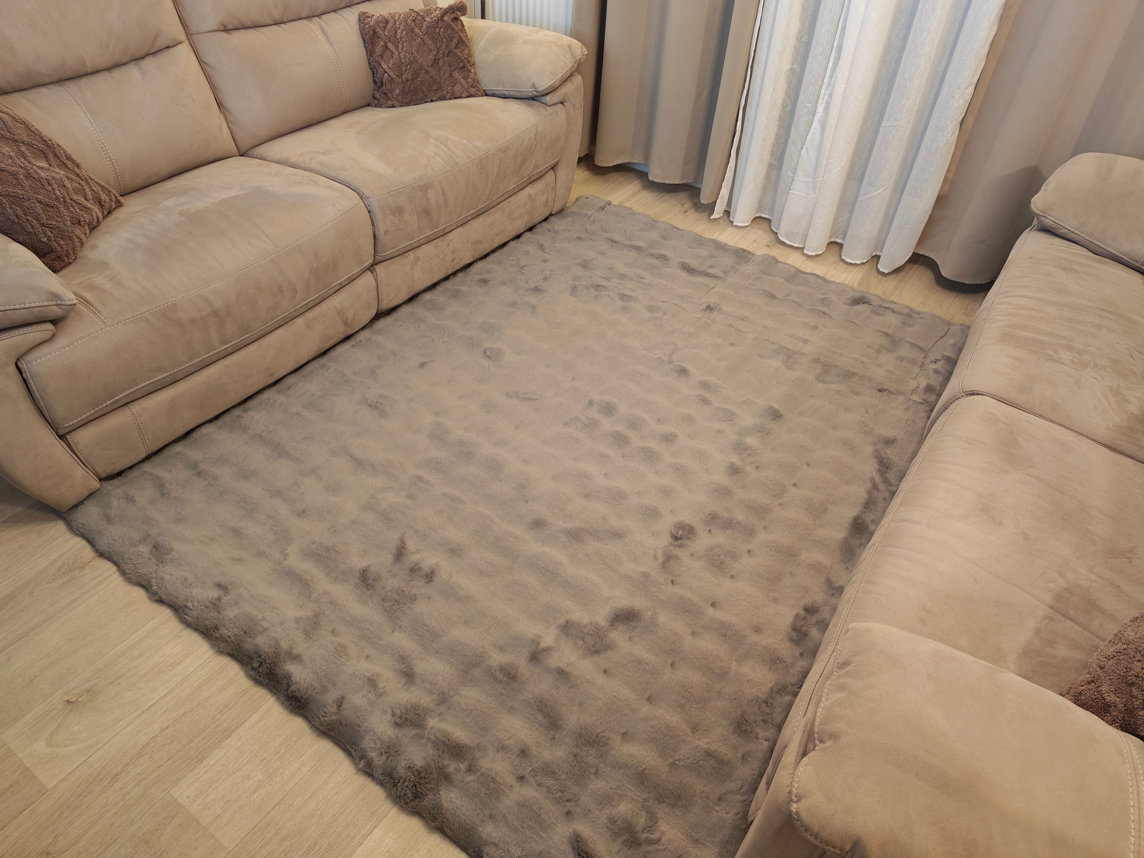 Bubble - Tapis doux gris