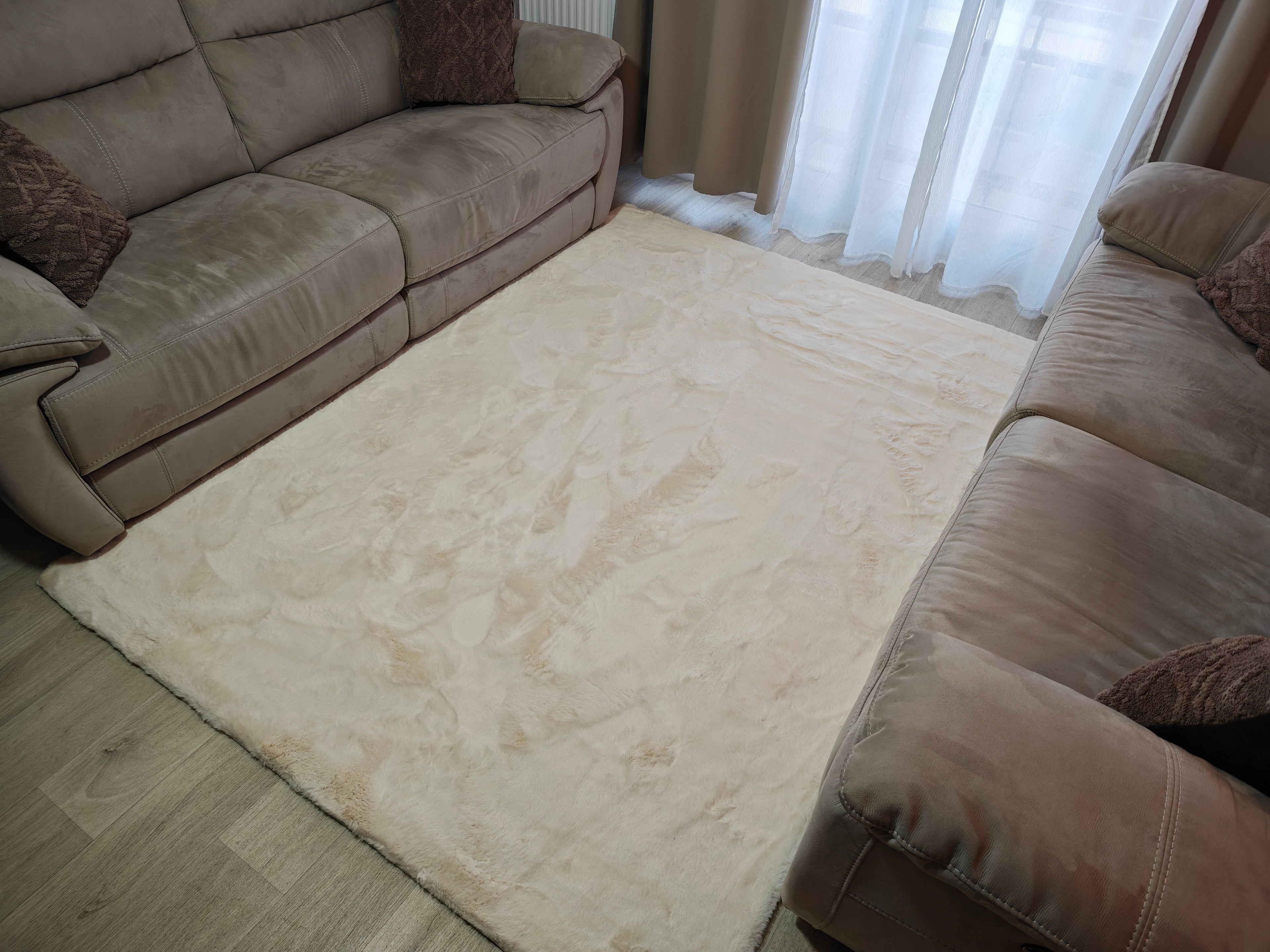 Extra doux - Tapis doux uni CRÈME E1