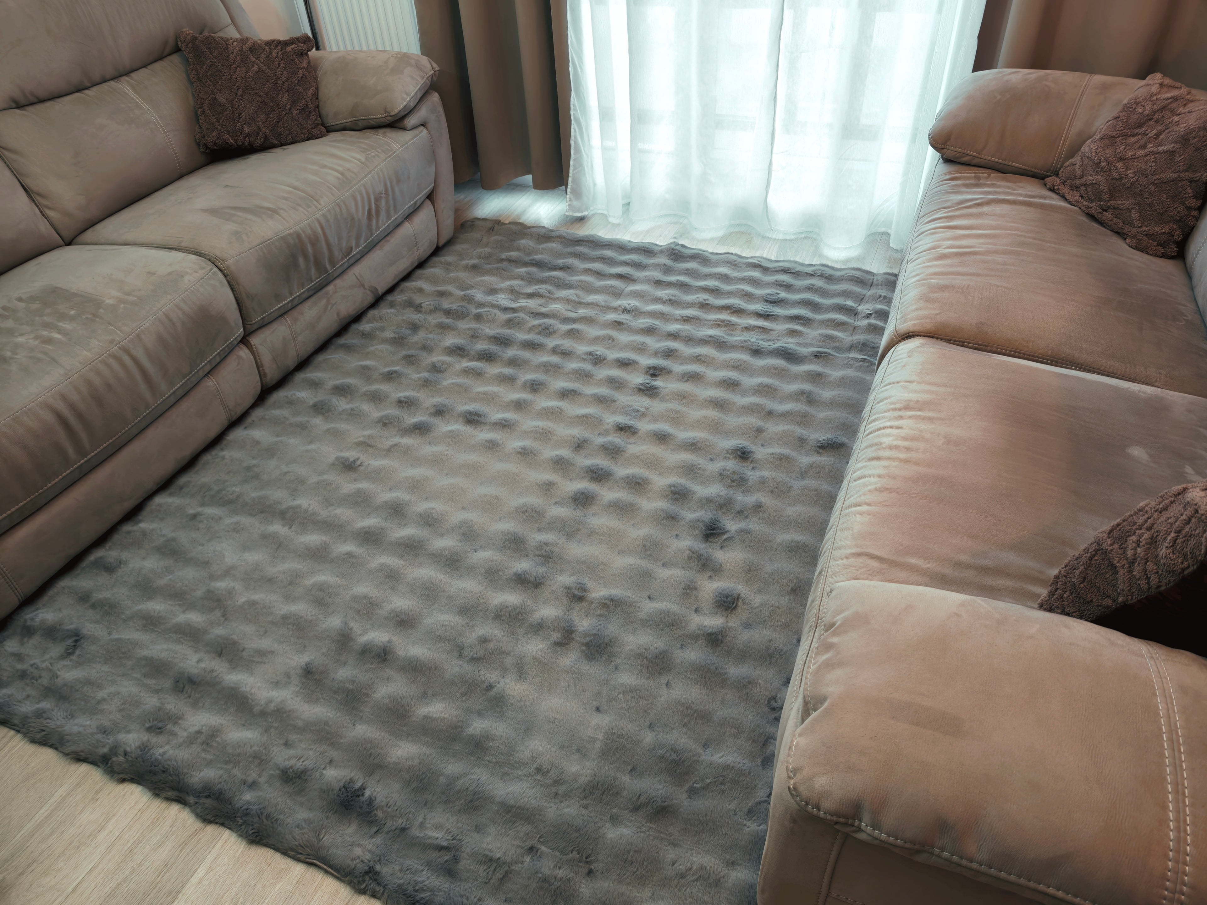 Bubble - Tapis doux gris