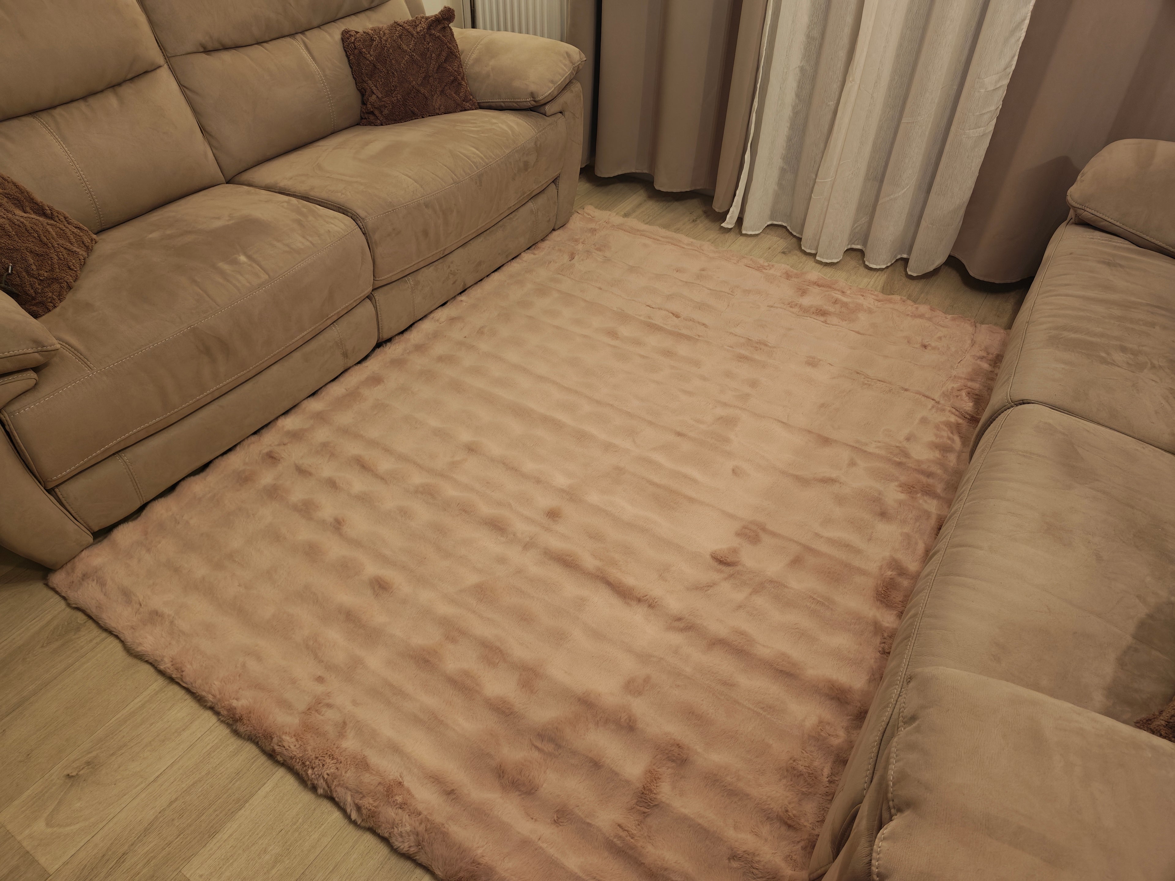 Bubble - tapis doux rose