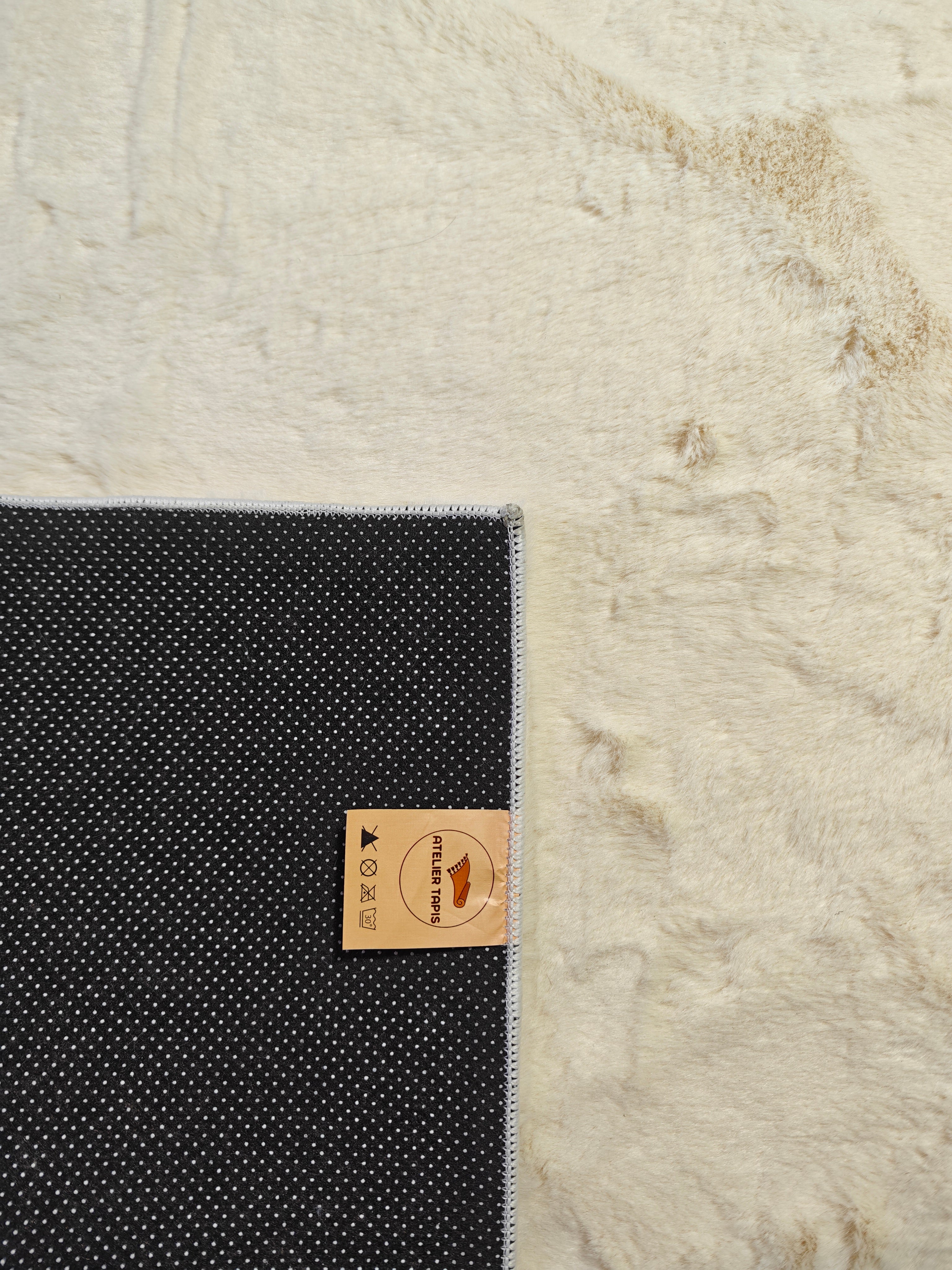 Extra doux - Tapis doux uni CRÈME E1