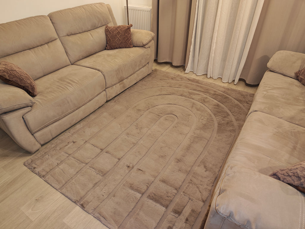 Carved - Tapis doux et élégant C3 Taupe